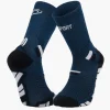 Chaussettes TRAIL ULTRA + Bleu/Gris