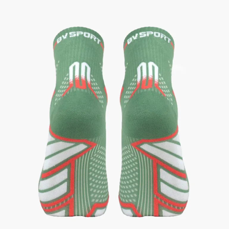 Chaussettes TRAIL ULTRA MID Vert/Blanc