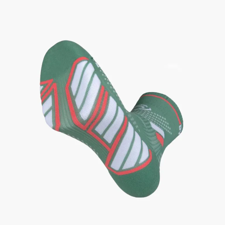 Chaussettes TRAIL ULTRA MID Vert/Blanc