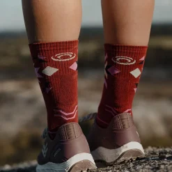 Chaussettes TREK GR Haute "LYOCELL" Aztec Bordeaux