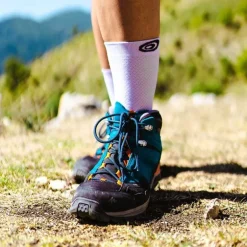 Double polyamide EVO noir/vert - Chaussettes randonnée