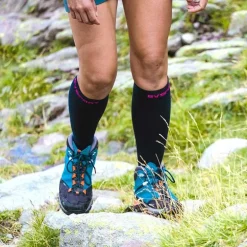Trek compression EVO noir/gris - Chaussettes randonnée